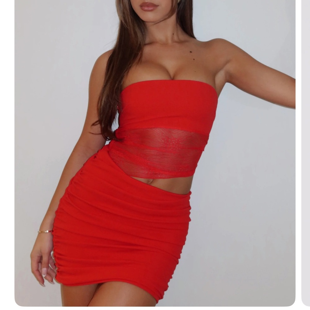 Red White Fox Dress